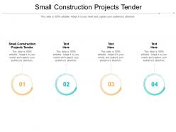 Small construction projects tender ppt powerpoint presentation layouts vector cpb