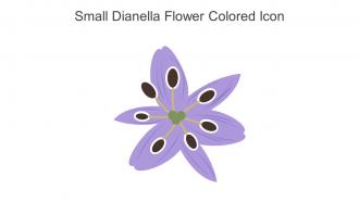 Small Dianella Flower Colored Icon In Powerpoint Pptx Png And Editable Eps Format