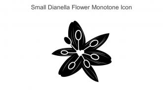 Small Dianella Flower Monotone Icon In Powerpoint Pptx Png And Editable Eps Format