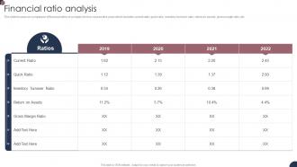 Small Enterprise Company Profile Financial Ratio Analysis