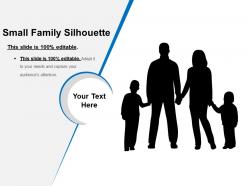 Small family silhouette presentation deck