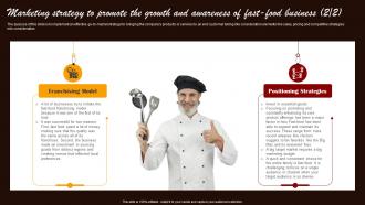 Small Fast Food Business Plan Marketing Strategy To Promote The Growth And Awareness Of Fast Food BP SS Impressive Slides