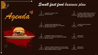 Small Fast Food Business Plan Powerpoint Presentation Slides Pre-designed Colorful