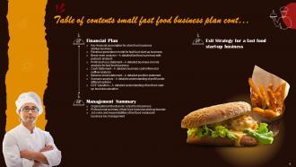 Small Fast Food Business Plan Powerpoint Presentation Slides Slides Impressive