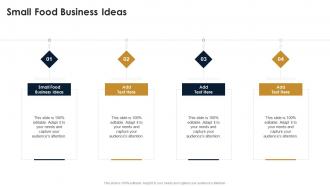 Small Food Business Ideas In Powerpoint And Google Slides Cpb