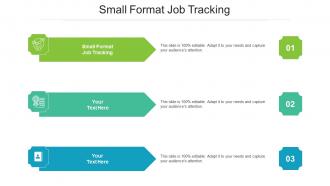 Small format job tracking ppt powerpoint presentation layouts brochure cpb