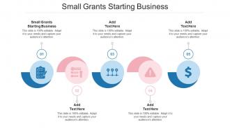 Small Grants Starting Business Ppt Powerpoint Presentation Model Design Cpb
