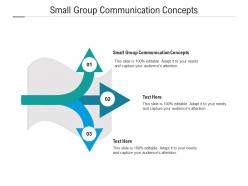 Small group communication concepts ppt powerpoint presentation infographics design inspiration cpb