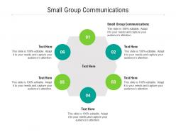 Small group communications ppt powerpoint presentation outline icon cpb