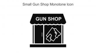 Small Gun Shop Monotone Icon In Powerpoint Pptx Png And Editable Eps Format