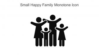 Small Happy Family Monotone Icon In Powerpoint Pptx Png And Editable Eps Format