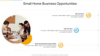 Small Home Business Opportunities In Powerpoint And Google Slides Cpb
