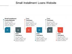 Small installment loans website ppt powerpoint presentation show introduction cpb