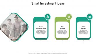 Small Investment Ideas In Powerpoint And Google Slides Cpb