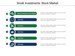 Small investments stock market ppt powerpoint presentation inspiration good cpb