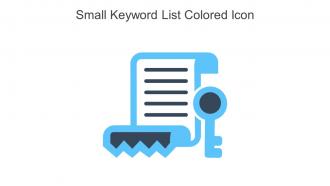 Small Keyword List Colored Icon In Powerpoint Pptx Png And Editable Eps Format