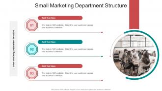 Small Marketing Department Structure In Powerpoint And Google Slides Cpb
