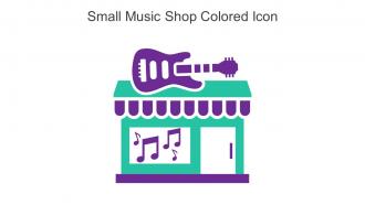 Small Music Shop Colored Icon In Powerpoint Pptx Png And Editable Eps Format