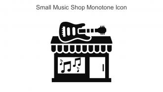 Small Music Shop Monotone Icon In Powerpoint Pptx Png And Editable Eps Format