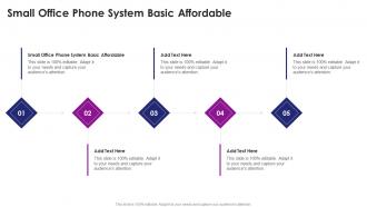 Small Office Phone System Basic Affordable In Powerpoint And Google Slides Cpb
