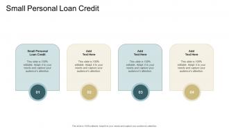 Small Personal Loan Credit In Powerpoint And Google Slides Cpb