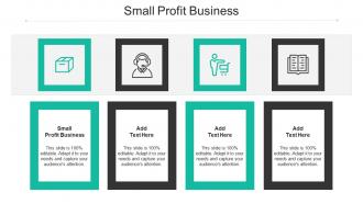 Small Profit Business Ppt Powerpoint Presentation Layouts Information Cpb