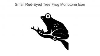 Small Red Eyed Tree Frog Monotone Icon In Powerpoint Pptx Png And Editable Eps Format