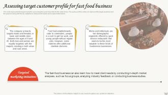 Small Restaurant Business Plan Assessing Target Customer Profile For Fast Food Business BP SS