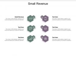 Small revenue ppt powerpoint presentation styles cpb