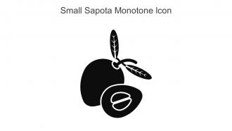 Small Sapota Monotone Icon In Powerpoint Pptx Png And Editable Eps Format