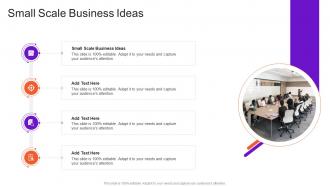 Small Scale Business Ideas In Powerpoint And Google Slides Cpb