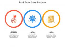 Small scale sales business ppt powerpoint presentation ideas template cpb