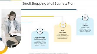 Small Shopping Mall Business Plan In Powerpoint And Google Slides Cpb