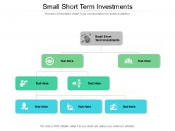 Small short term investments ppt powerpoint presentation gallery ideas cpb