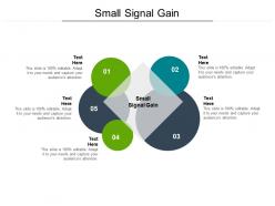 Small signal gain ppt powerpoint presentation outline guidelines cpb