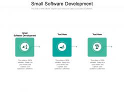 Small software development ppt powerpoint presentation gallery file formats cpb