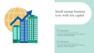 Small Startup Business Icon With Less Capital