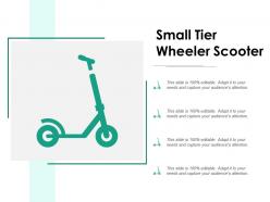 Small tier wheeler scooter