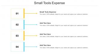 Small Tools Expense In Powerpoint And Google Slides Cpb