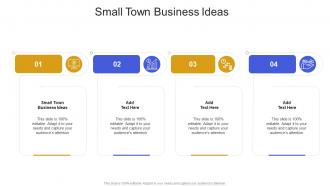 Small Town Business Ideas In Powerpoint And Google Slides Cpb