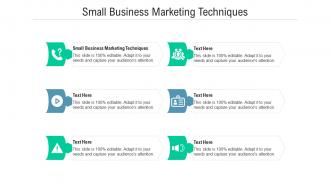 Small trading marketing techniques ppt powerpoint presentation show guide cpb