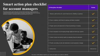 Smart Action Plan Checklist For Account Managers