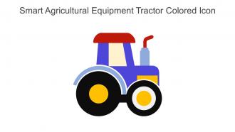 Smart Agricultural Equipment Tractor Colored Icon In Powerpoint Pptx Png And Editable Eps Format