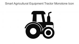 Smart Agricultural Equipment Tractor Monotone Icon In Powerpoint Pptx Png And Editable Eps Format