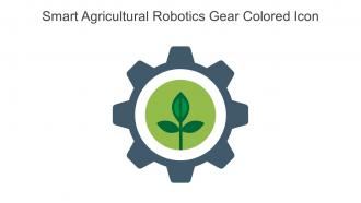 Smart Agricultural Robotics Gear Colored Icon In Powerpoint Pptx Png And Editable Eps Format