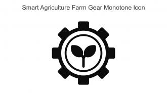 Smart Agriculture Farm Gear Monotone Icon In Powerpoint Pptx Png And Editable Eps Format