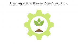 Smart Agriculture Farming Gear Colored Icon In Powerpoint Pptx Png And Editable Eps Format