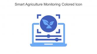 Smart Agriculture Monitoring Colored Icon In Powerpoint Pptx Png And Editable Eps Format