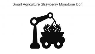 Smart Agriculture Strawberry Monotone Icon In Powerpoint Pptx Png And Editable Eps Format