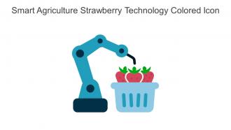 Smart Agriculture Strawberry Technology Colored Icon In Powerpoint Pptx Png And Editable Eps Format